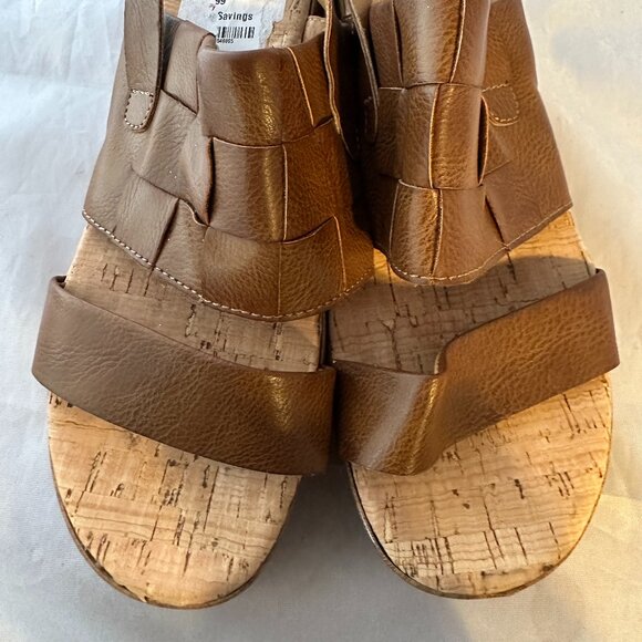 Korks by Kork-Ease  Fraya Platform Sandal, Brown, Women Size 7  NEW - Picture 1 of 5